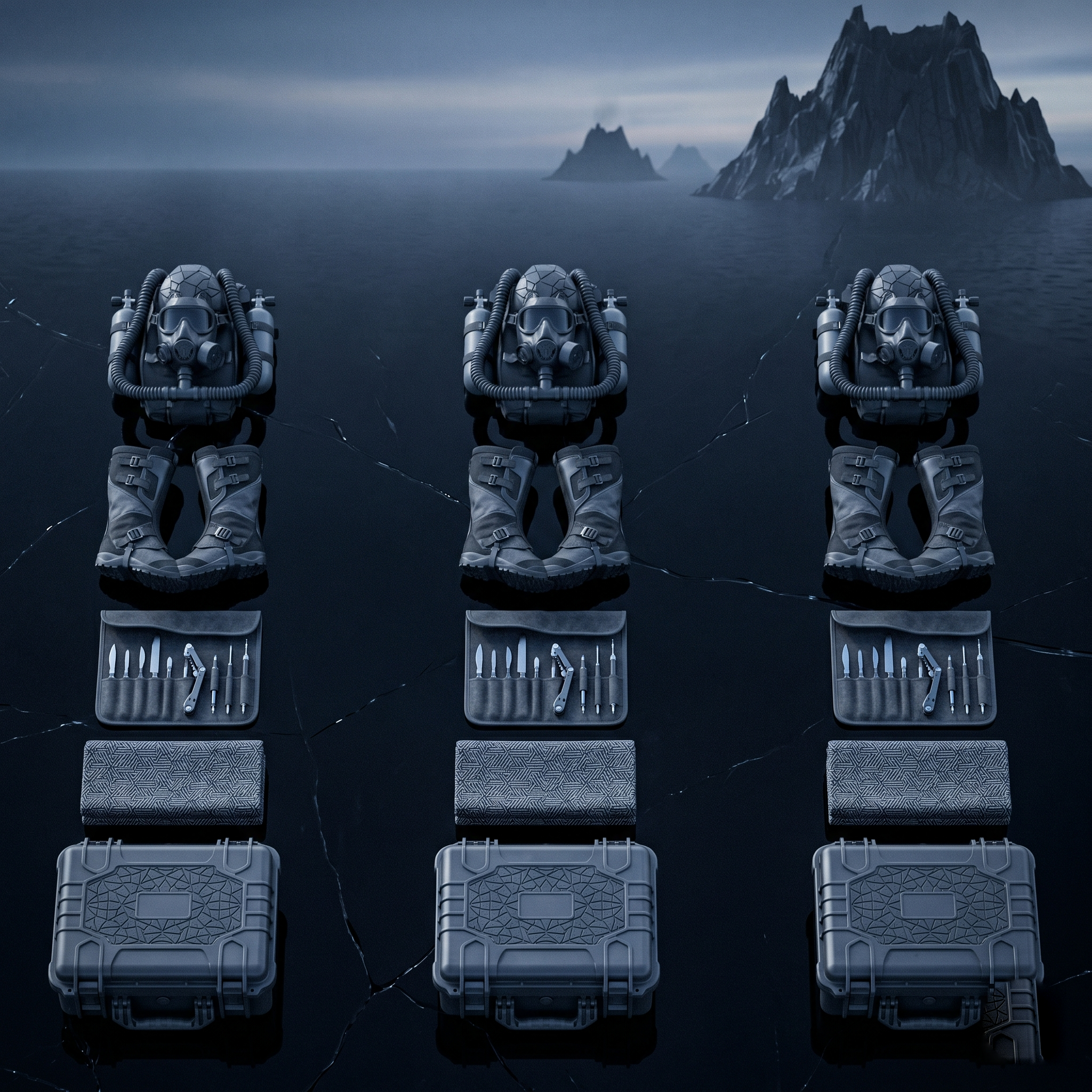 The five expedition members at the Lodge