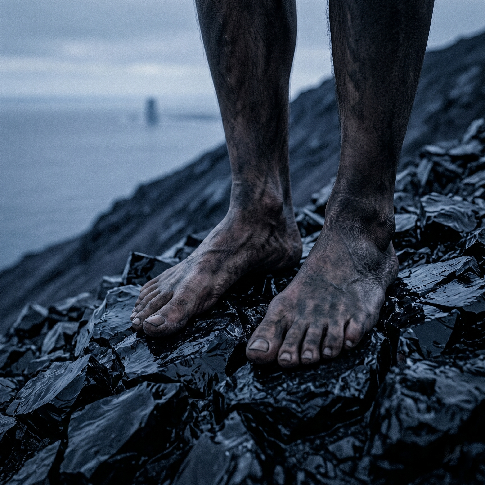 The Tohu at the black rock, counting the boat